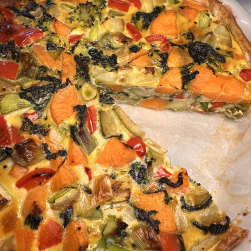 Mediterranean vegetables quiche